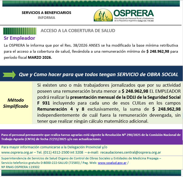 Acceso a la cobertura de salud marzo 2026